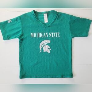 Michigan State Shirt Boys Medium Spartans NCAA  Mesh Jersey